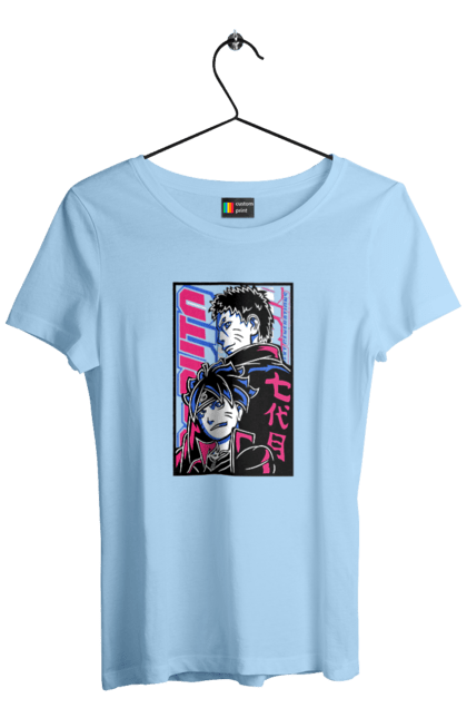 Women's t-shirt with prints Boruto. Anime, boruto, enemies, manga, naruto, neon, tv series. 2070702