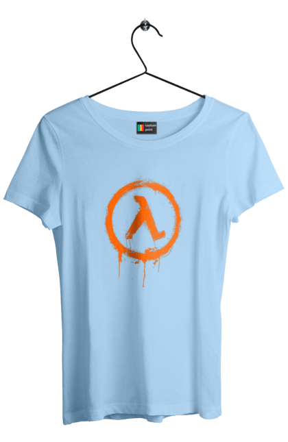 Women`s t-shirt with prints Half Life, light. Computer game, game, gamer, half life, mission, playstation, plot, sega, sierra studios, stage. 2070702