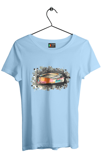 Women`s t-shirt with prints Pencil case Author's drawing. Exclusive, free hand, pen, pencil, pencil case, picture, school, stationery. 2070702
