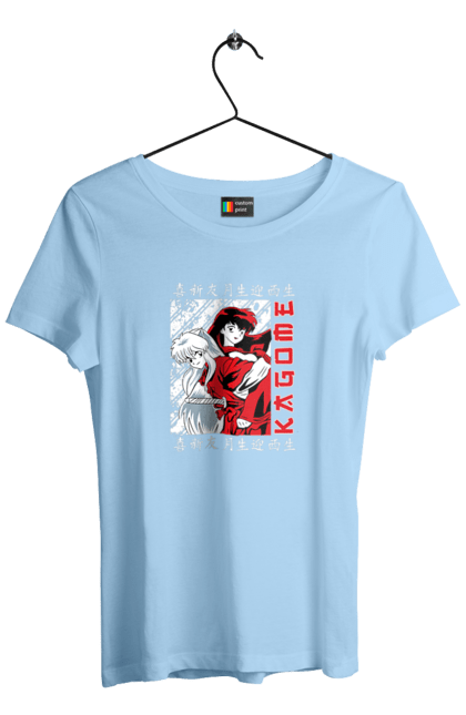 Women's t-shirt with prints Inuyasha. Anime, guardian demon, inuyasha, manga, rumiko takahashi. 2070702