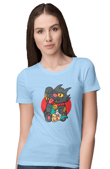 Women`s t-shirt with prints The Simpsons Krusty the Clown. Clown, krusty, krusty the clown, simpsons. 2070702