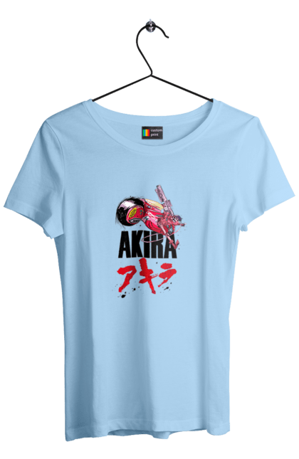 Футболка жіноча з принтом "Акіра". Akira, shotaro kaneda, tetsuo shima, акіра, аніме, кіберпанк, тецуо шима, шьотаро канеда. 2070702