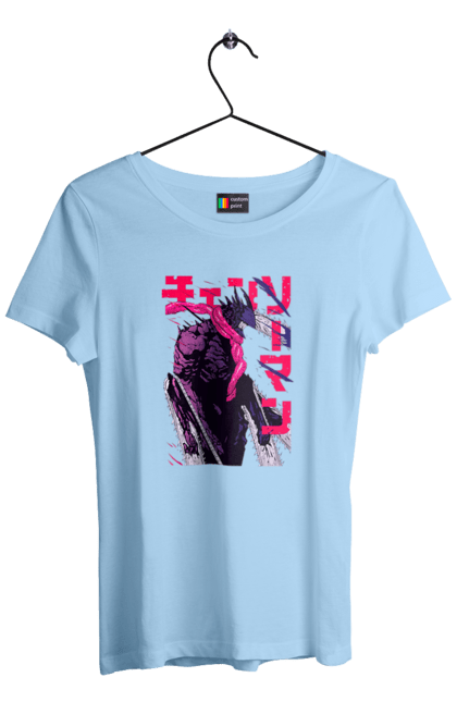 Women's t-shirt with prints Chainsaw Man. Anime, chainsaw man, demon, denji, manga, pochita, shonen. 2070702