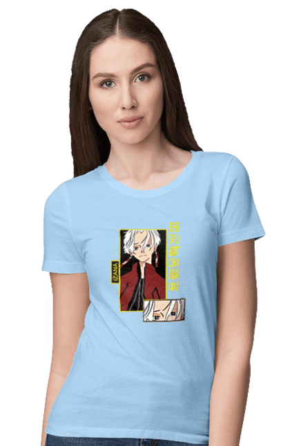 Women's t-shirt with prints Tokyo Avengers Izana Kurokawa. Action movie, anime, fantasy, izana, izana kurokawa, manga, thriller, tokyo avengers, tokyo revengers, tv series. 2070702