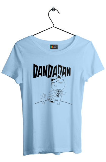 Футболка женская с принтом Дандадан Турбо бабка. Dandadan, turbo granny, yokai, аниме, дандадан, ёкай, манга, турбо-бабка. 2070702