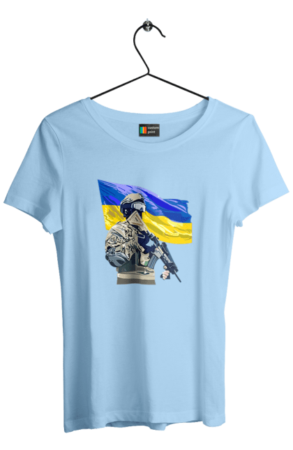 Women`s t-shirt with prints Armed Forces | Flag 2070702