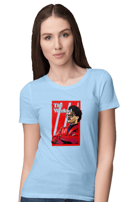 Women's t-shirt with prints The Weeknd. Actor, producer, singer, tesfaye, weeknd. 2070702