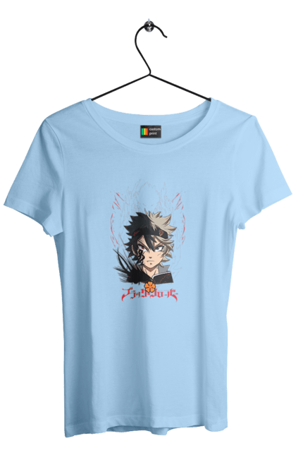 Women's t-shirt with prints Black Clover Asta. Anime, asta, black clover, manga, wizard king. 2070702