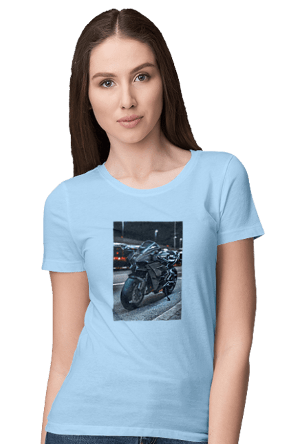 Футболка жіноча з принтом "Мото цитаты". Байк, мото, спорт, цитаты. 2070702