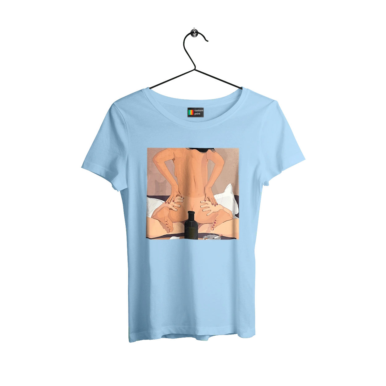 Гола Дівчина, Пляшка І Сигарети