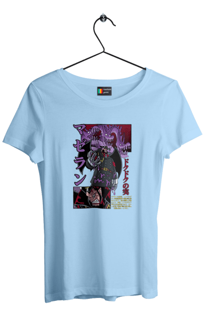 Футболка жіноча з принтом "Ван Піс Магеллан". Magellan, one piece, аніме, ван пис, ван піс, магеллан, манга. 2070702