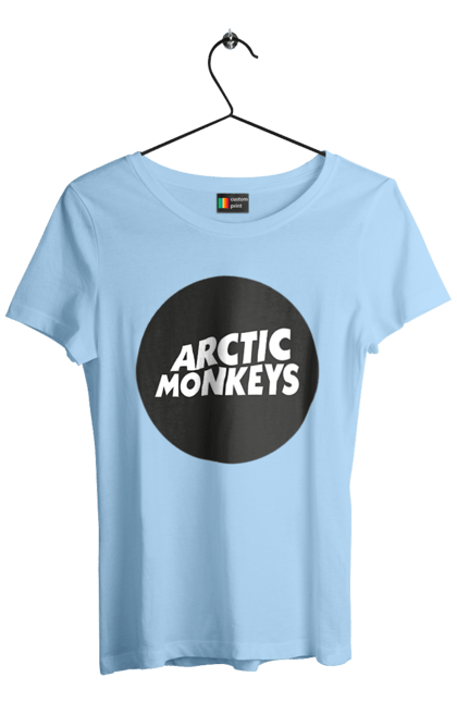 Women's t-shirt with prints Arctic Monkeys. Arctic monkeys, garage rock, group, indie rock, music, post-punk revival, psychedelic rock, rock. 2070702