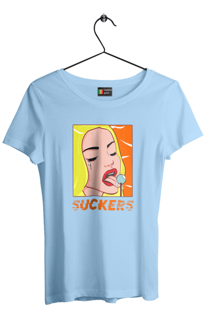 Women`s t-shirt with prints Suckers. Chupa chups, cool, funny, humor, meme, sackers. 2070702