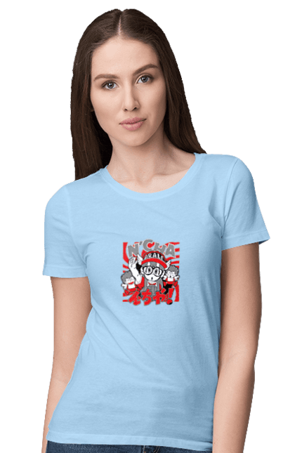 Women's t-shirt with prints Dr. Slump Arale Norimaki. Anime, arale norimaki, doctor slump, dr. slump, manga. 2070702