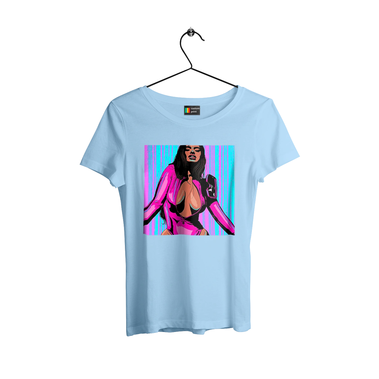 Girl With Deep Neckline