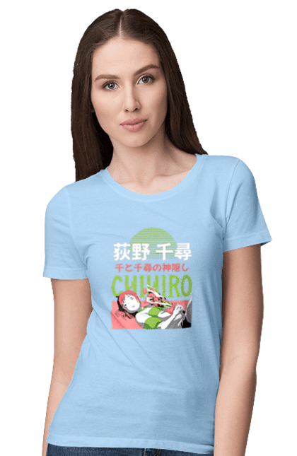 Women's t-shirt with prints Spirited Away Chihiro. Chihiro, chihiro ogino, spirited away. 2070702