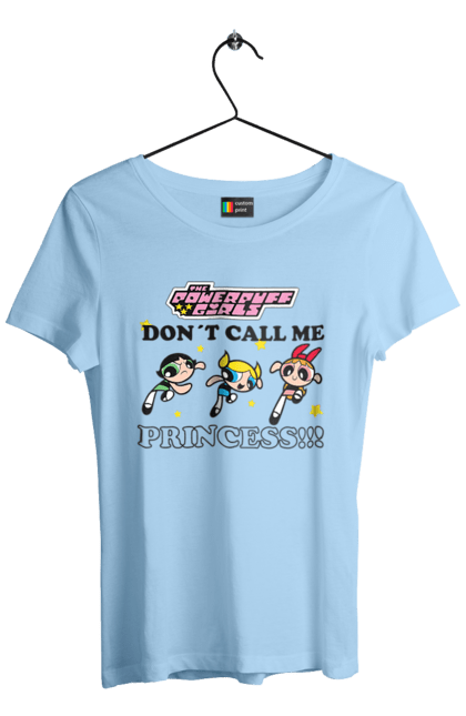 Women's t-shirt with prints Powerpuff Girls. Animated series, blossom, bubbles, buttercup, cartoon network, cool girls, heart, powerpuff girls. 2070702