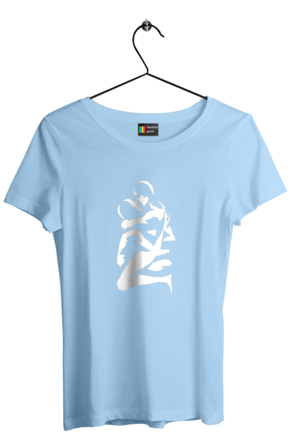 Футболка жіноча з принтом "Білі Тіла". Жінка, контур, тіла, чоловік. 2070702