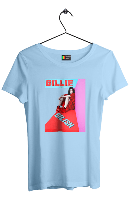 Women`s t-shirt with prints Billie Eilish. Billie eilish, billie eilish logo, billie eilish print, singer billie eilish. 2070702