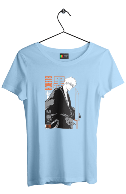 Women's t-shirt with prints Bleach Ichigo Kurosaki. Anime, bleach, ichigo, ichigo kurosaki, manga. 2070702