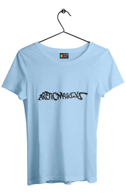 Women's t-shirt with prints Arctic Monkeys. Arctic monkeys, garage rock, group, indie rock, music, post-punk revival, psychedelic rock, rock. 2070702