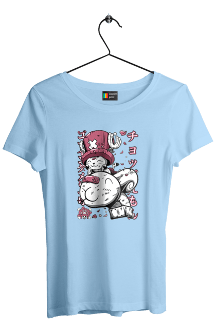 Women's t-shirt with prints One Piece Tony Tony Chopper. Adventures, anime, fantasy, light novel, manga, one piece, tony tony chopper, tv series. 2070702