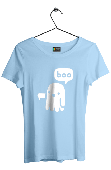 Women`s t-shirt with prints BOO (programming language). Freelancer, it spec, program, programmer, programming language, technical task, translator boo. 2070702