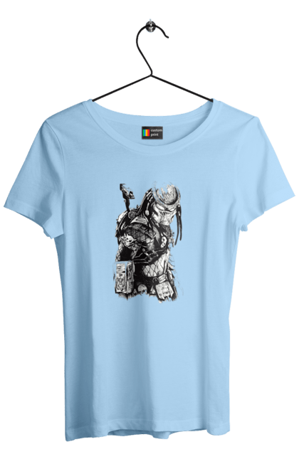 Women's t-shirt with prints The Predator. Alien, cinema, film, predator, thriller. 2070702