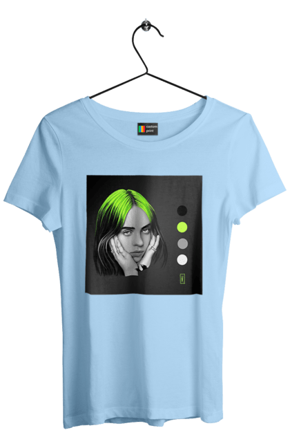 Women`s t-shirt with prints Billie Eilish. Billie, billie eilish, eilish. 2070702