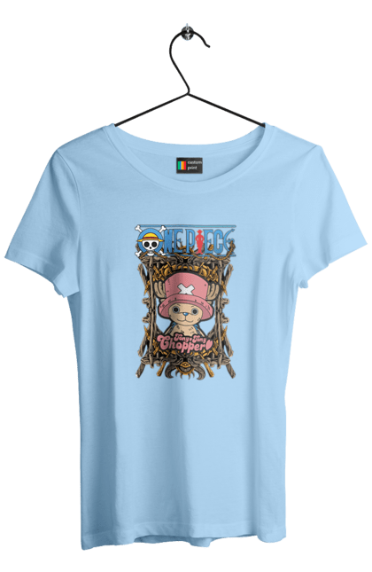 Women's t-shirt with prints One Piece Tony Tony Chopper. Adventures, anime, fantasy, light novel, manga, one piece, tony tony chopper, tv series. 2070702