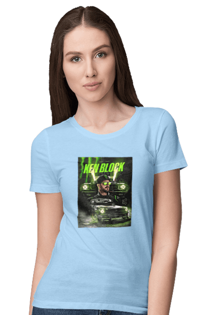 Women`s t-shirt with prints Ken Block. Ken block. 2070702