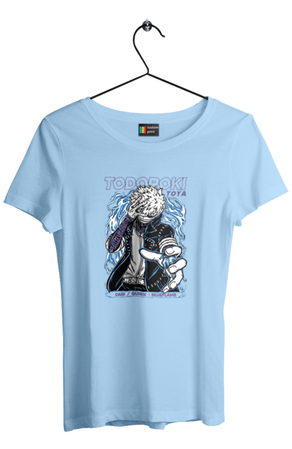 Women's t-shirt with prints My hero academy Dabi. Anime, dabi, manga, my hero academia, todoroki, toya todoroki. 2070702