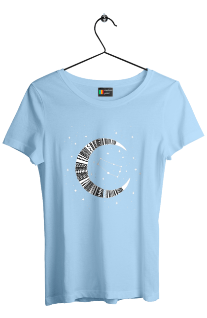 Women`s t-shirt with prints Gemini. Constellation, gemini, horoscope, sign, twins, zodiac, zodiac sign. 2070702