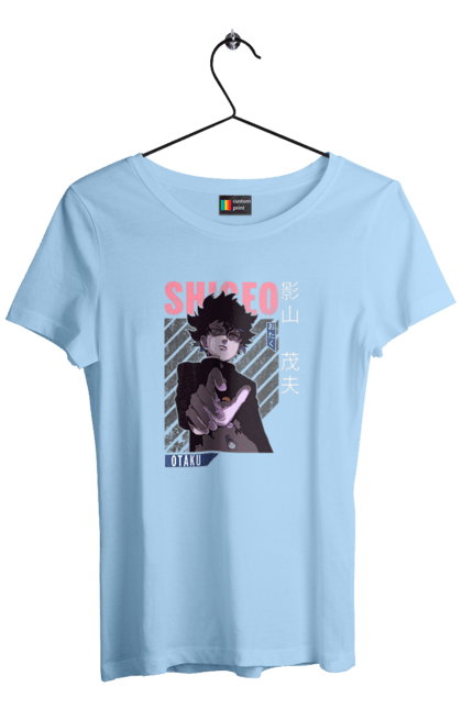 Women's t-shirt with prints Mob Psycho 100. Anime, manga, mob, mob psycho 100, shigeo kageyama. 2070702