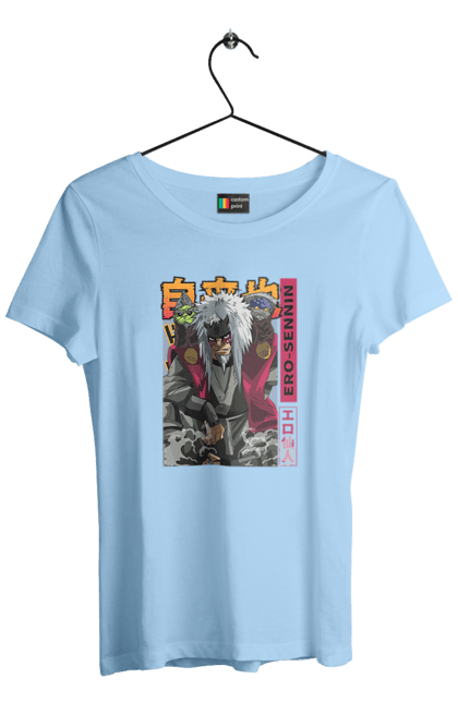 Women's t-shirt with prints Naruto Jiraiya. Anime, hokage, jiraiya, manga, naruto, shinobi, shonen. 2070702