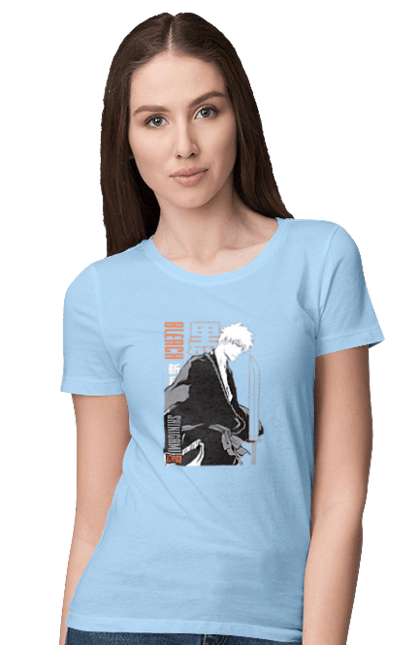 Women's t-shirt with prints Bleach Ichigo Kurosaki. Anime, bleach, ichigo, ichigo kurosaki, manga. 2070702