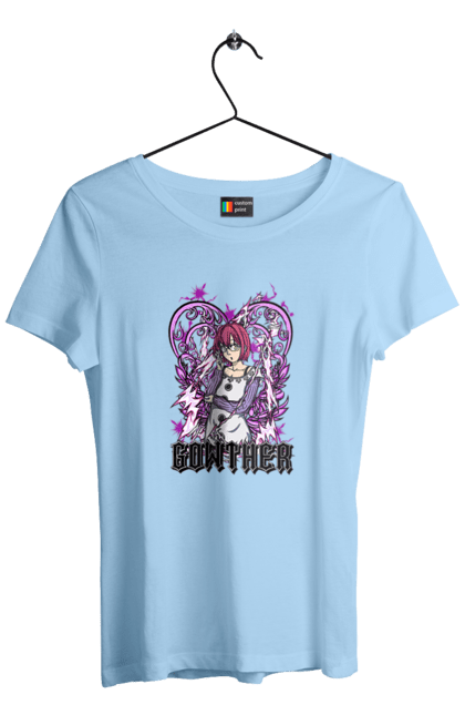 Women's t-shirt with prints Seven Deadly Sins Gowther. Adventures, anime, comedy, fantasy, gowther, manga, seven deadly sins. 2070702