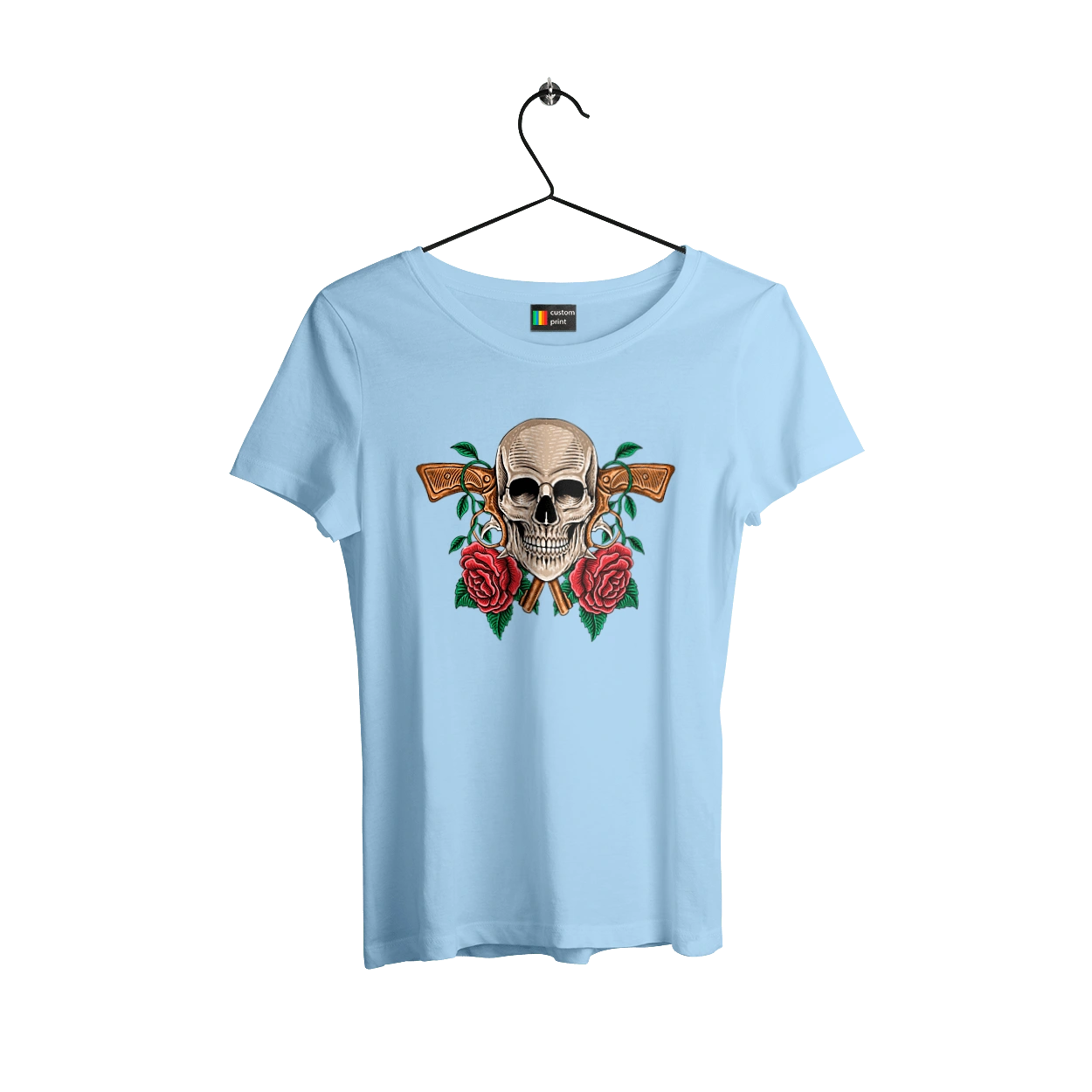 Skull with roses