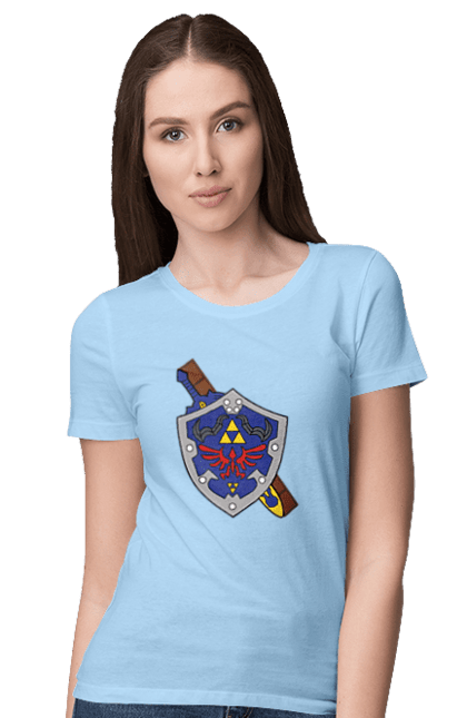 Women's t-shirt with prints The Legend of Zelda. Action movie, adventure, arcade, game, legend of zelda, nintendo, quest, shigeru miyamoto, video game, zelda. 2070702