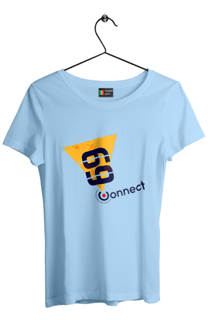 Футболка жіноча з принтом "69  є контакт". Жарт, контакт, прикол, секс. 2070702