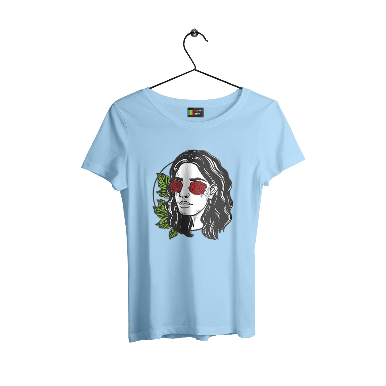 Girl With Roses In The Eyes