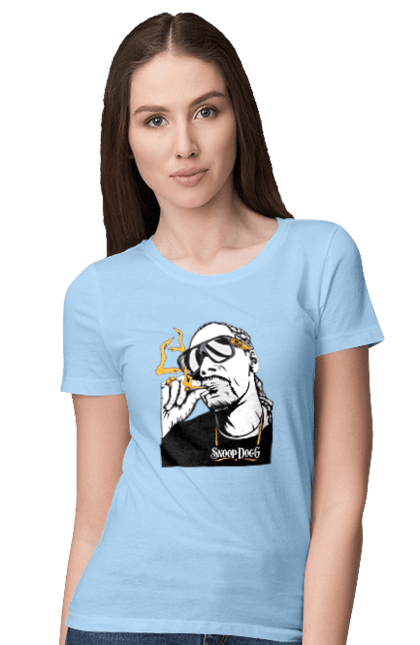 Women's t-shirt with prints Snoop dogg 1. Actor, musician, producer, rapper, snoop dogg. 2070702