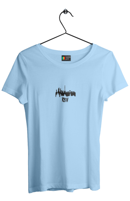 Футболка жіноча з принтом "Киев". Аграрии, арестович, война, все, герои, зеленский, иди нахуй, кем, киев, мечта, мир, нет войне, орда, орки, остановите войну, привид киева, птн пнх, путін хуйло, русский военный корабль, слава украине, украина, чернобаевка. 2070702