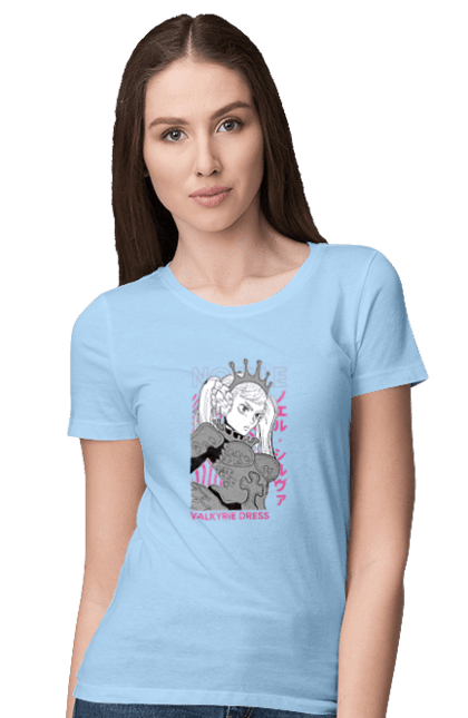 Women's t-shirt with prints Black Clover Noelle Silva. Anime, black clover, manga, noelle, noelle silva. 2070702