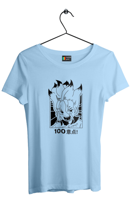 Women's t-shirt with prints Dr. Stone Senku. Anime, dr. stone, ishigami, manga, senku, senku ishigami. 2070702