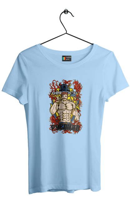 Women's t-shirt with prints Seven Deadly Sins Escanor. Adventures, anime, comedy, escanor, fantasy, manga, seven deadly sins. 2070702