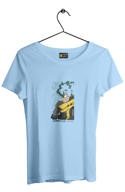 Футболка жіноча з принтом "Моя академія героїв Мідорія". Izuku, midoriya, my hero academia, аніме, ізуку мідорія, манга, мідорія, моя геройська академія. 2070702