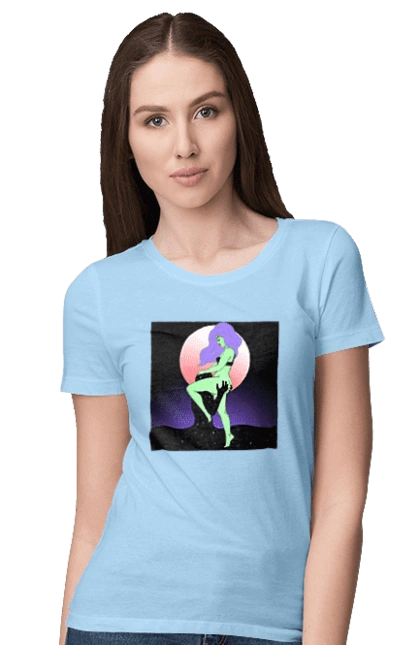 Green Girl And The Moon