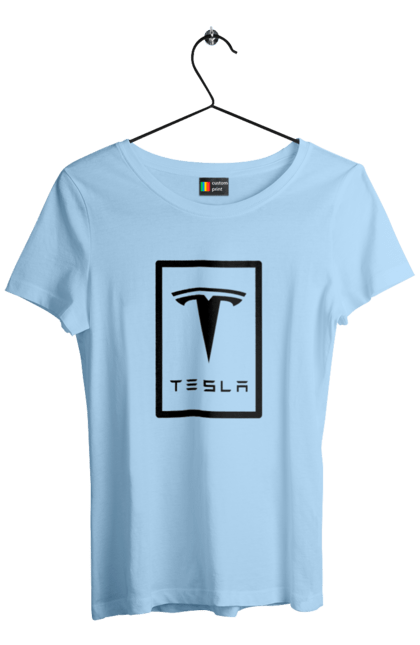 Women`s t-shirt with prints Tesla. Tesla. 2070702
