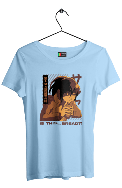 Women's t-shirt with prints Attack on Titan Sasha. Anime, attack on titan, manga, sasha, sasha blouse, shingeki no kyojin, survey corps. 2070702